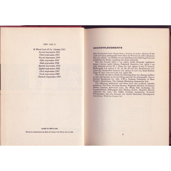 VINTAGE 1969 "MRS. BEETON'S ALL ABOUT COOKERY," Pu - Picture 3 of 5